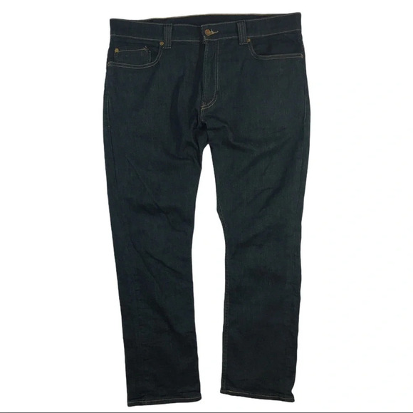 MJ51 Men’s Levi’s Strauss Zipper Pocket Dark Boot Cut Jeans 38x30 - Picture 3 of 5